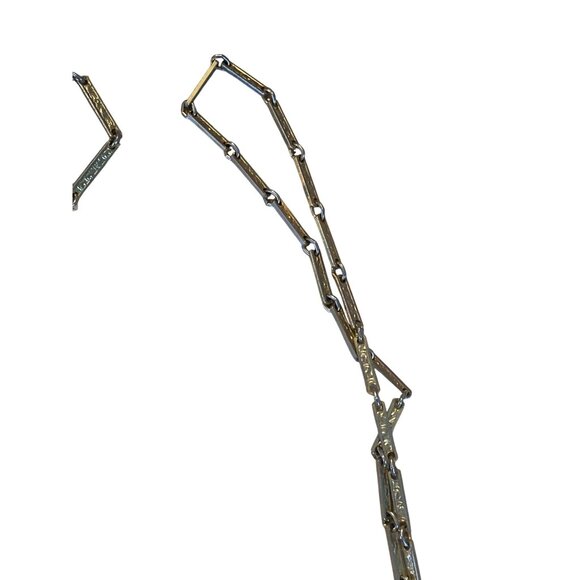 Vintage Gold-Tone & Silver-Tone Chain Link Necklace - Picture 2 of 12